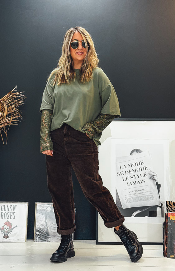 T-shirt JONATHAN manches longues kaki