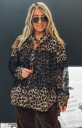 Chemise MELINDA léo/noire