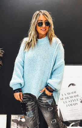 Sky blue MATHIEU sweater