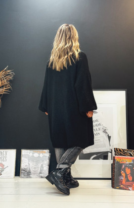 Gilet EDWARD long noir