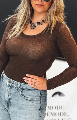 Chocolate LILIO long sleeves t-shirt