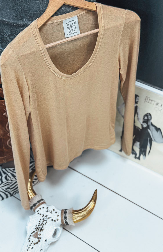 T-shirt LILIO manches longues beige