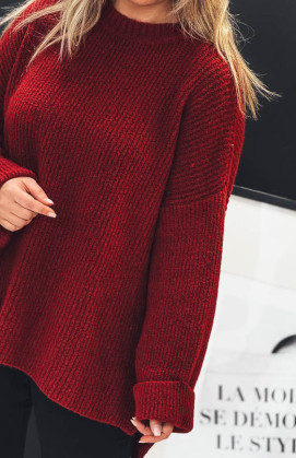 Pull GUILLAUME bordeaux