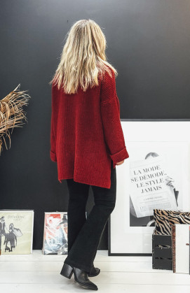 Pull GUILLAUME bordeaux