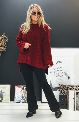 Pull GUILLAUME bordeaux