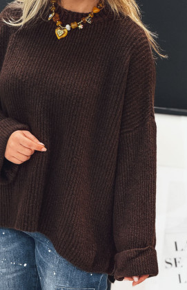 Pull GUILLAUME chocolat