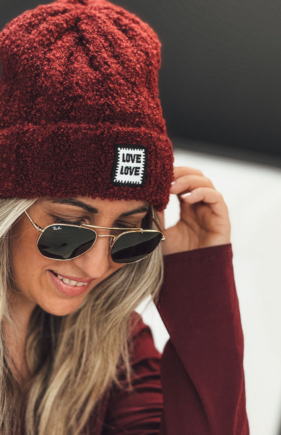 Bonnet STEFY bordeaux