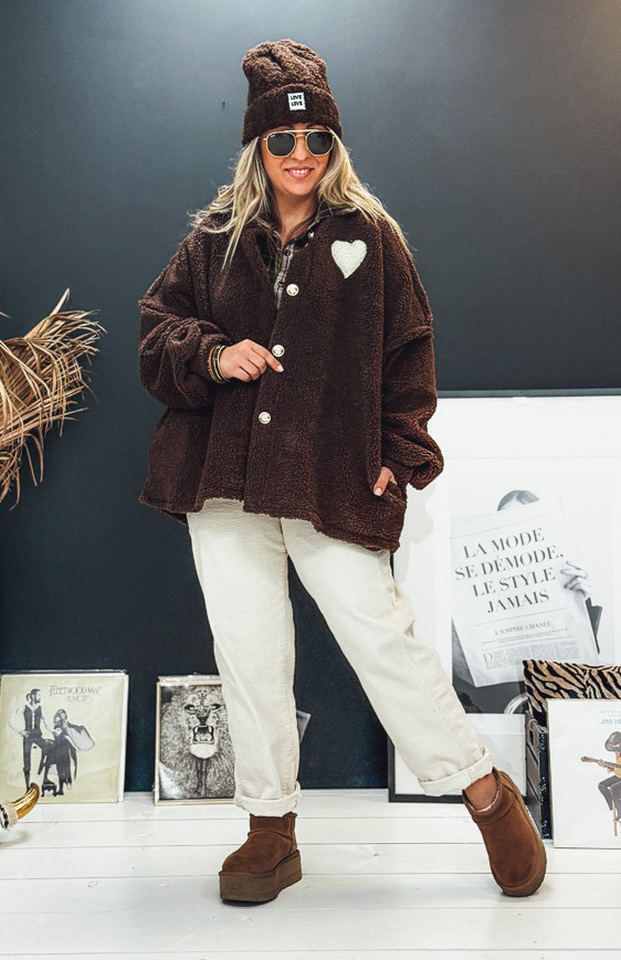 Chocolate NOEMIE jacket