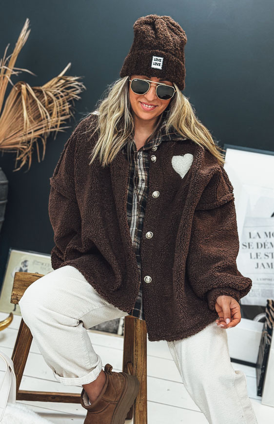 Chocolate NOEMIE jacket