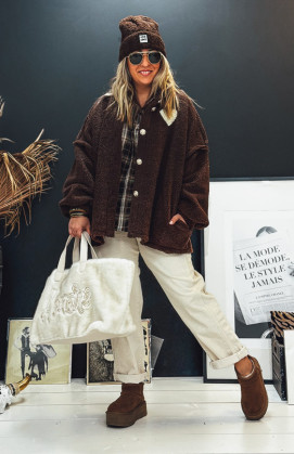 Chocolate NOEMIE jacket