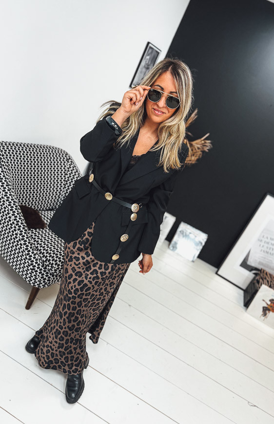 Chocolate ESTELLE long skirt