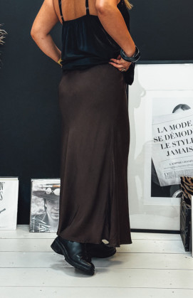 Chocolate ADELINE long skirt