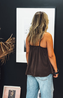 Chocolate RUBY with straps top