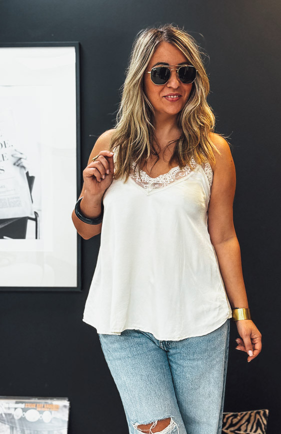 Top bretelles RUBY écru