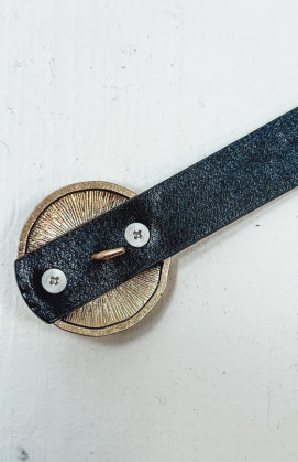 Gold/Black TEODORA belt