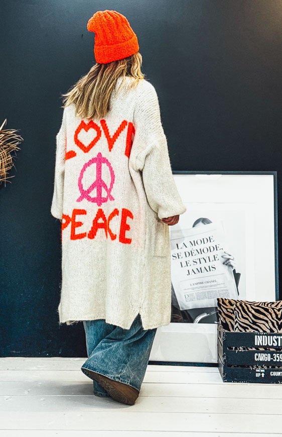 Long AMORE cardigan