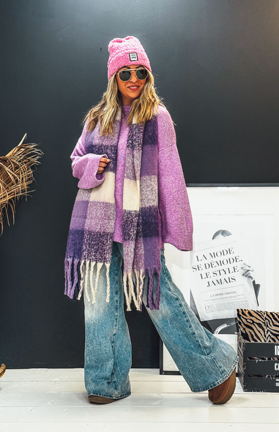 Purple FRANNY scarf