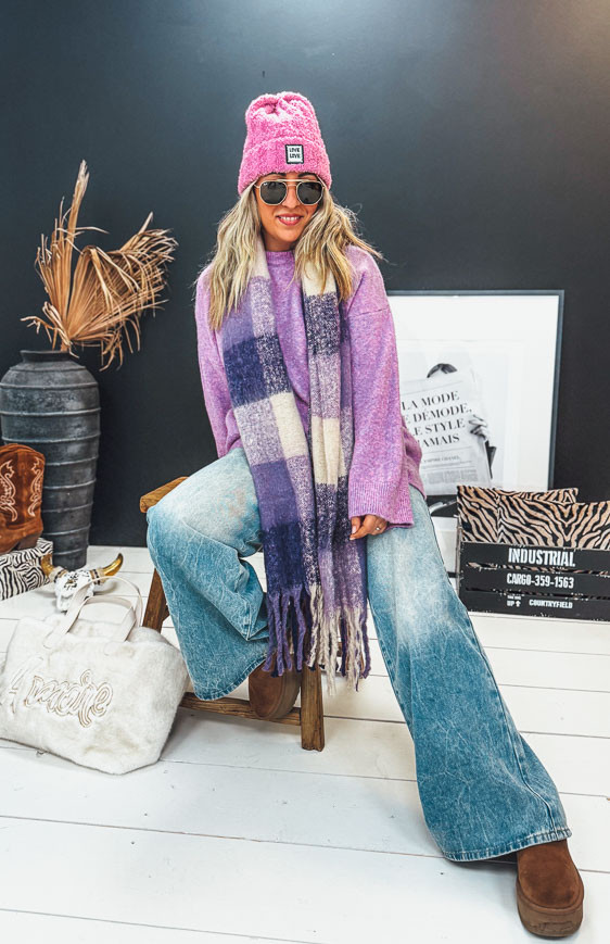 Purple FRANNY scarf