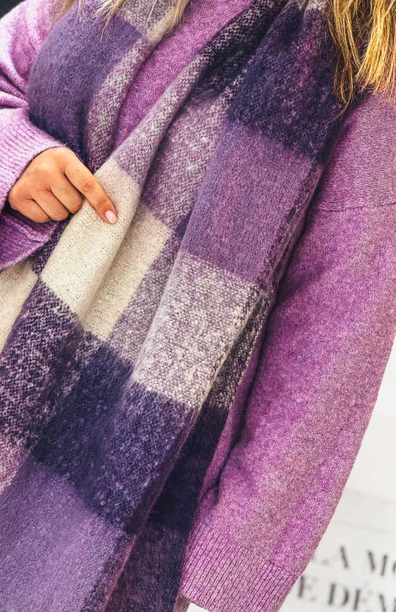 Purple FRANNY scarf