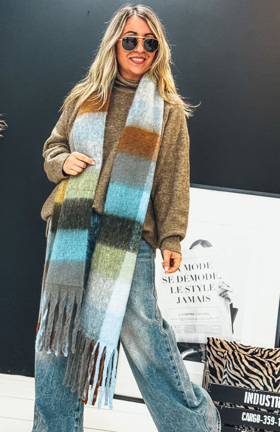 Bluish FRANNY scarf