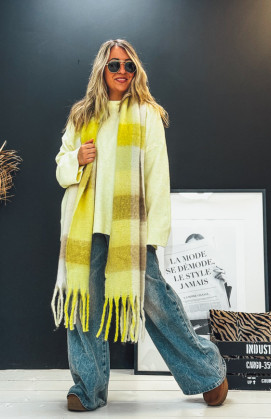 Light yellow FRANNY scarf