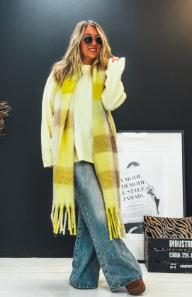 Echarpe FRANNY jaune clair