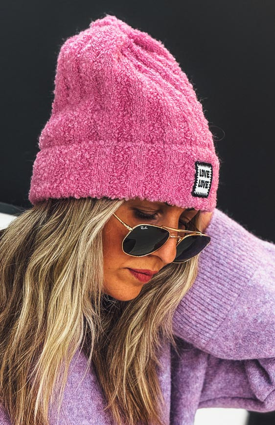 Pink STEFY beanie