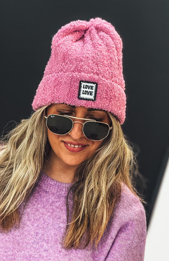 Pink STEFY beanie