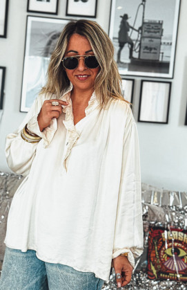 Blouse AUGUSTA beige clair