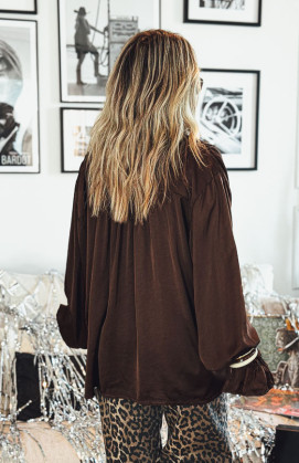 Blouse AUGUSTA chocolat