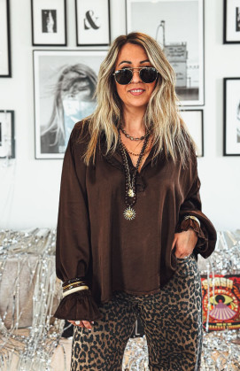 Blouse AUGUSTA chocolat