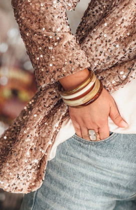 Bracelet jonc KALLIAS miel