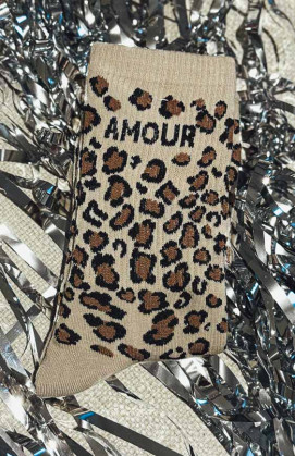 Chaussettes LADY AMOUR leo/beige