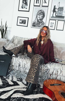 Aubergine AUGUSTA blouse