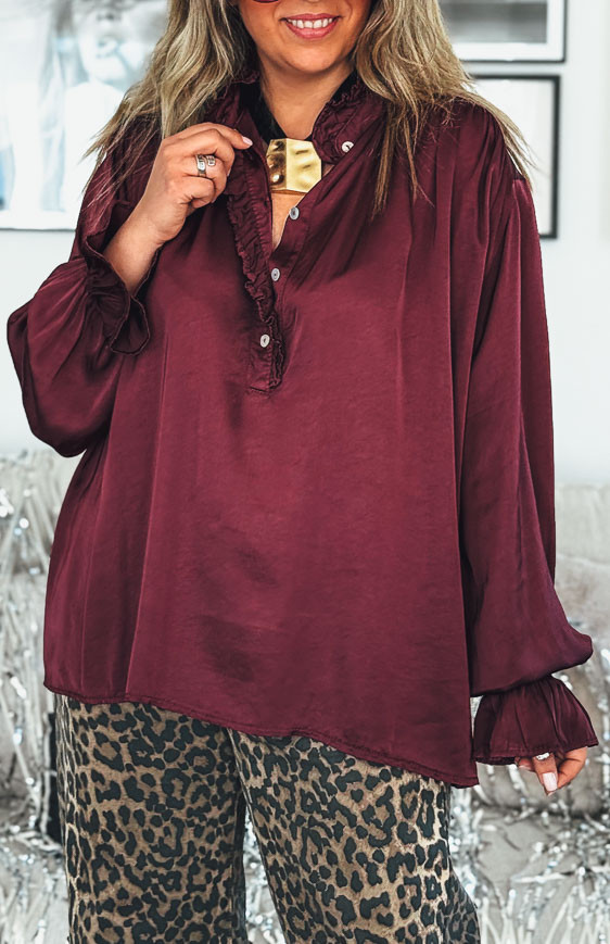 Blouse AUGUSTA aubergine