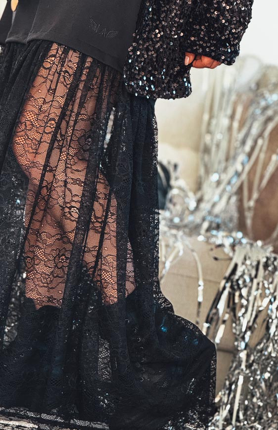 Jupe NETTY longue noire