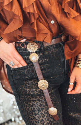 Brown TEODORA belt