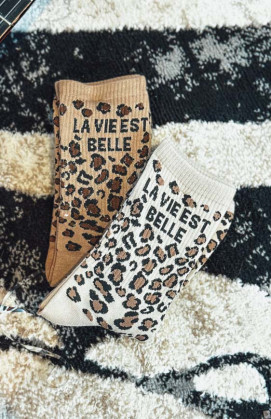 Chaussettes LADY DOLCE VITA leo/beige
