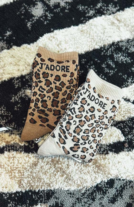 Chaussettes LADY J'ADORE leo/camel