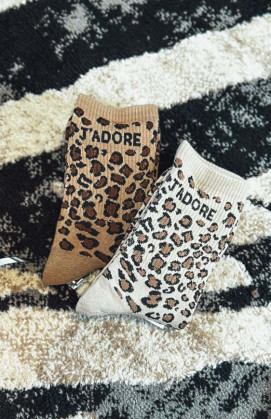 Chaussettes LADY J'ADORE leo/camel