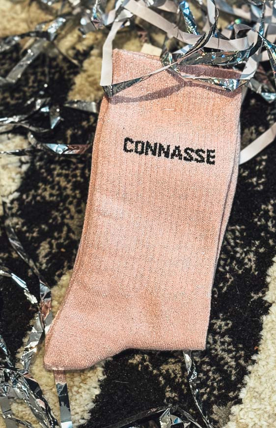 Chaussettes CONNASSE rose clair