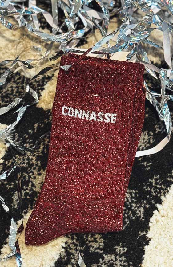 Chaussettes CONNASSE bordeaux