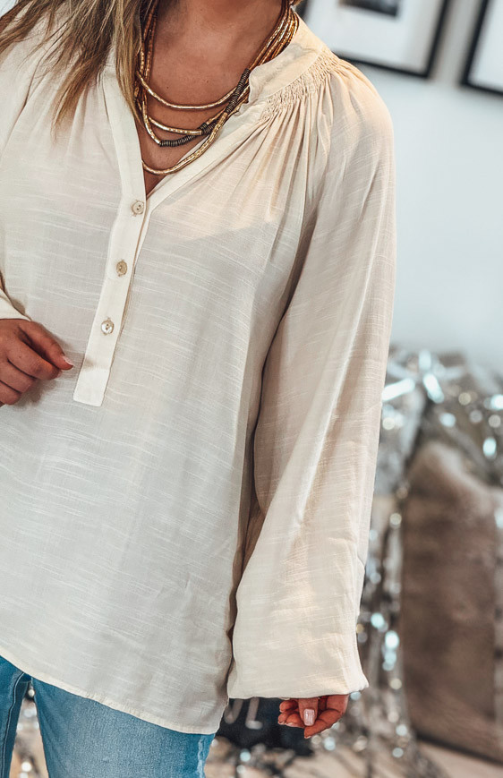 Beige SAMANTHA blouse