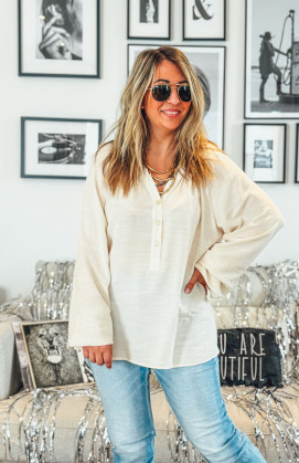 Beige SAMANTHA blouse