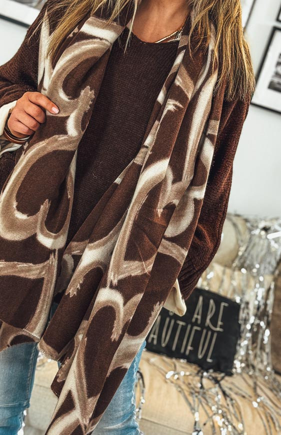 Chocolate EDDY scarf