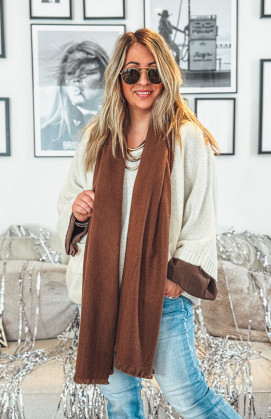 Chocolate GARETT scarf