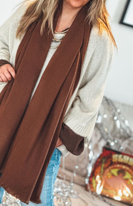 Chocolate GARETT scarf
