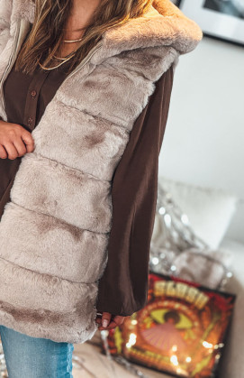 Veste DODIE sans manches beige