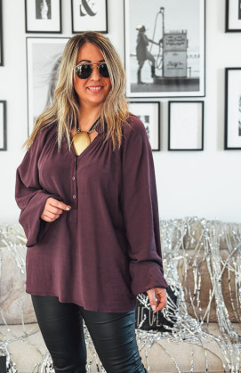 Aubergine SAMANTHA blouse