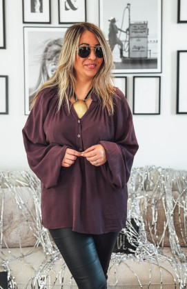 Aubergine SAMANTHA blouse